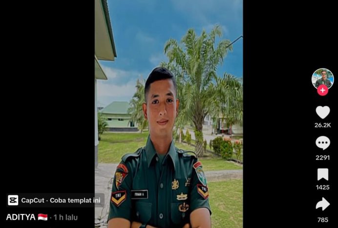 Kapendam IM Tegaskan Akun anggota TNI Yang Viral di Tiktok Itu Fake