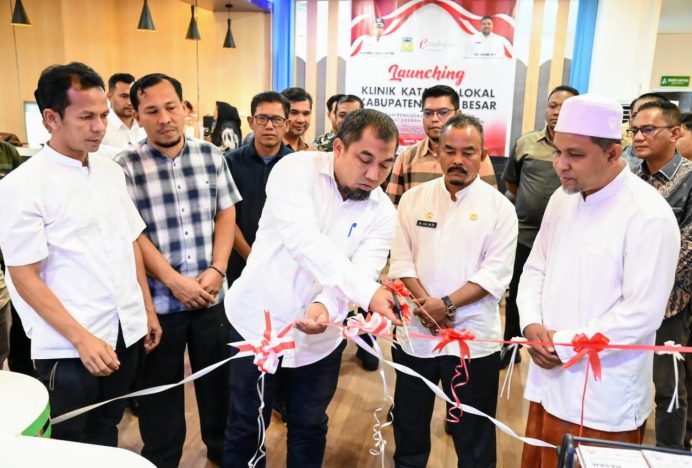 Pj Bupati Aceh Besar Lauching Klinik E-Katalog Lokal