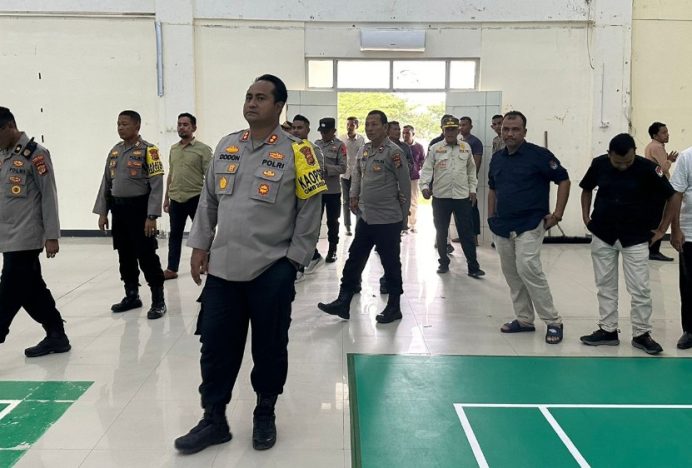 Kapolres Pijay Cek Keamanan di Gedung Logistik KIP
