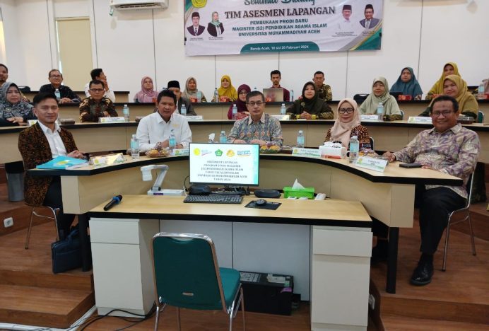 Rektor Unmuha Terima Kunjungan Tim Asesmen Pembukaan Program Studi Magister PAI