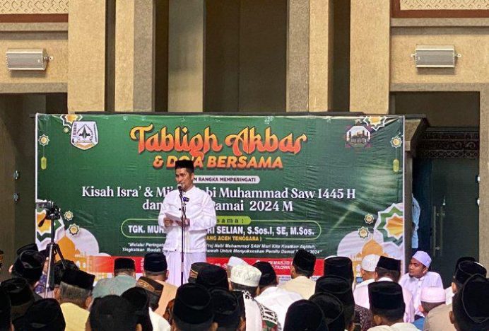 Pemkab Agara Gelar Isra” Mi’raj dan Pemilu Damai 2024