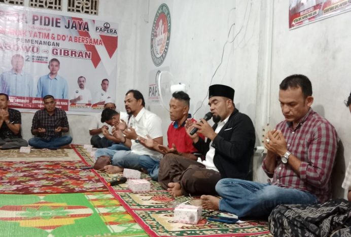 Peringati Isra Mi’raj, Papera Pidie Jaya Gelar Doa Bersama dan Santuni 50 Anak Yatim