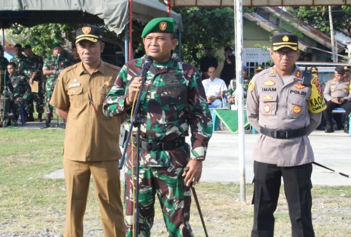 TNI dan Polri Bersama Pemerintah Kabupaten Pidie Gelar Apel Pengamanan Pemilu 2024