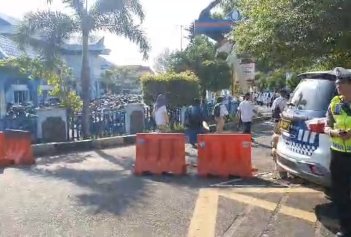 Efektif Cegah Macet, Ditlantas Polda Aceh Terapkan Rekayasa Lalin Saat Kampanye Capres