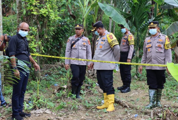 Kapolres Pidie Jaya Tinjau TKP Kematian Gajah di Panten Limeng
