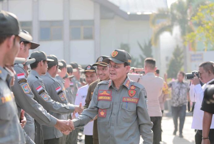 Sukseskan Pemilu, Pemko Banda Aceh Gelar Pasukan Satlinmas