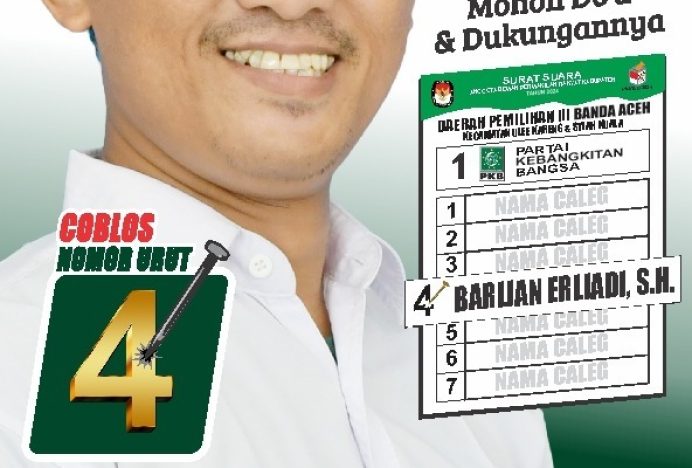 Menuju DPRK Banda Aceh, Barlian Tawarkan Empat Program Unggulan