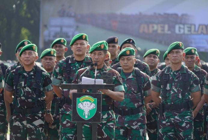 Pangdam IM Pimpin Apel Gelar Pasukan Kesiapan Pam Pemilu 2024