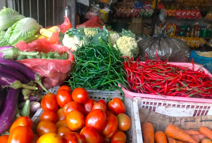 Pasca Pemilu, Harga Sembako Stabil, Cabe Sedikit Naik di Pasar Pagi Keutapang