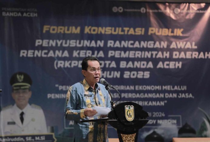 Buka Forum Konsultasi Publik RKPD, Pj Wali Kota Banda Aceh Harap Masukan Semua Pihak