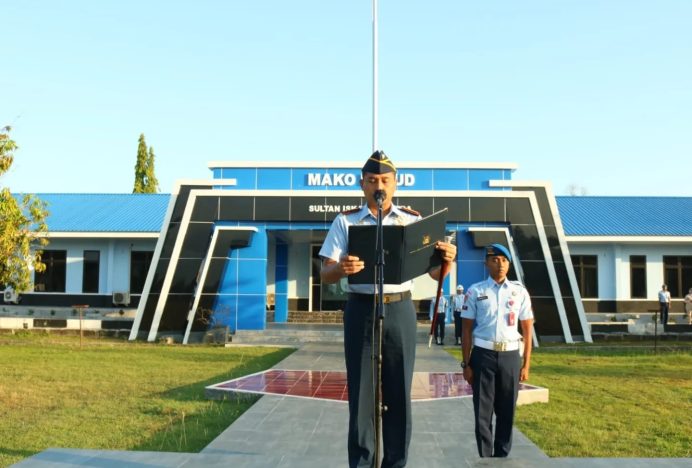 Danlanud SIM Sampaikan Penekanan dari Komando saat Upacara Mingguan