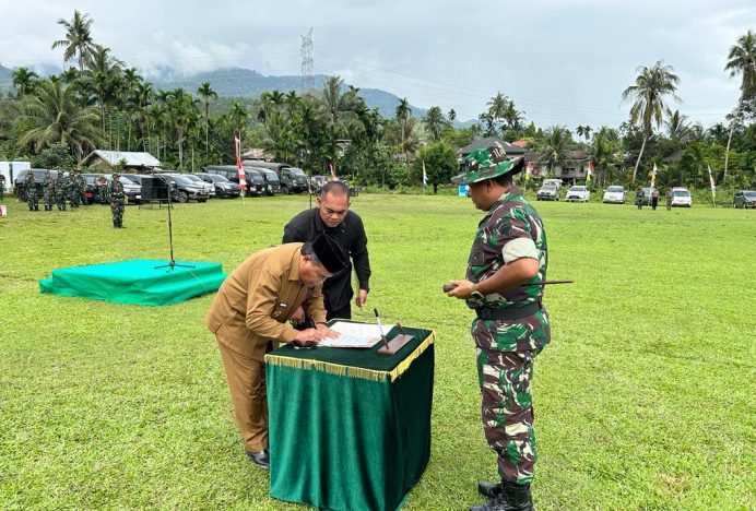 Pj Bupati Pidie Resmikan Program TMMD Ke-119 di Desa Beungga