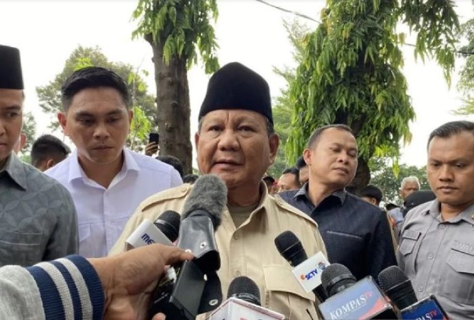 Prabowo Subianto Enggan Bicara Soal Pertemuan dengan Jokowi Pasca-Pemilu 2024