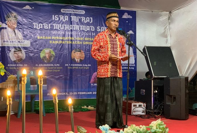 Meriahkan Peringatan Isra’ dan Mi’raj Nabi Besar Muhammad SAW 1445 H, PHBI Aceh Singkil Gelar Festival Santri