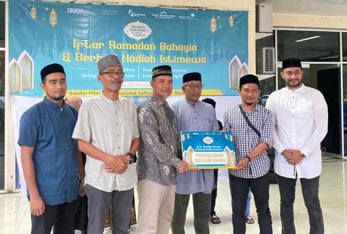 PT Angkasa Pura II SIM Santuni 200 Yatim dan ZIS untuk 20 Gampong