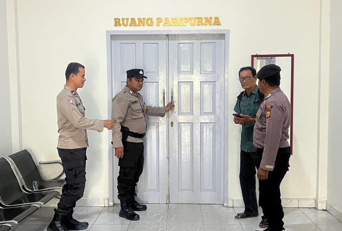 Kapolres Pidie Pimpin Pengamanan Rapat Pleno Rekapitulasi Hasil Penghitungan Suara Pemilu 2024