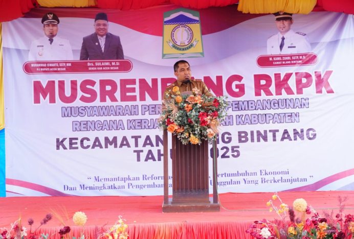 Pj Bupati Aceh Besar Buka Musrenbang RKPD Perdana Kecamatan Tahun 2025