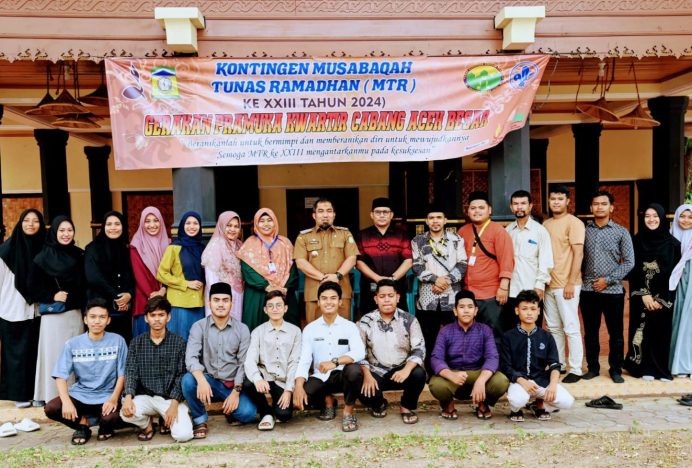 Pj Bupati Aceh Besar Kunjungi Kontingen Pramuka dalam Persiapan MTR XXIII