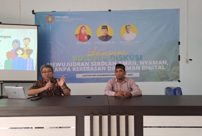 PGRI Aceh Besar Gelar Diskusi Wujudkan Sekolah Aman Tanpa Kekerasan