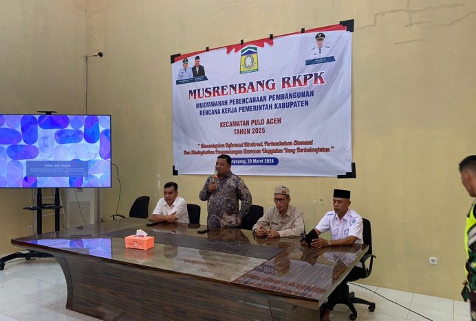 Sekda Aceh Besar Buka Musrenbang Kecamatan Pulo Aceh, Disepakati Tiga Usulan Prioritas