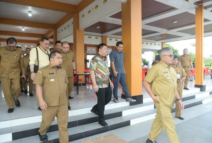 Bersama Pj Gubernur Aceh, Pj Bupati Iswanto Sambut Kedatangan Irjen Kemendagri