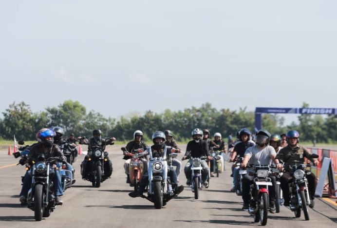 Danlanud SIM Ikuti Sunday Morning Ride dengan Komunitas Motor Aceh