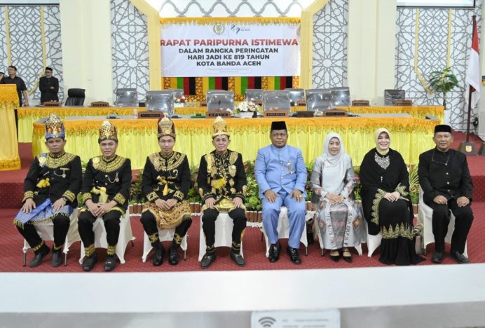 Paripurna HUT ke 819 Kota Banda Aceh Dihadiri Mantan Ketua DPRK dan Wali Kota