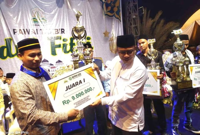 Aceh Besar Boyong 5 Juara Takbir Keliling Pemerintah Aceh