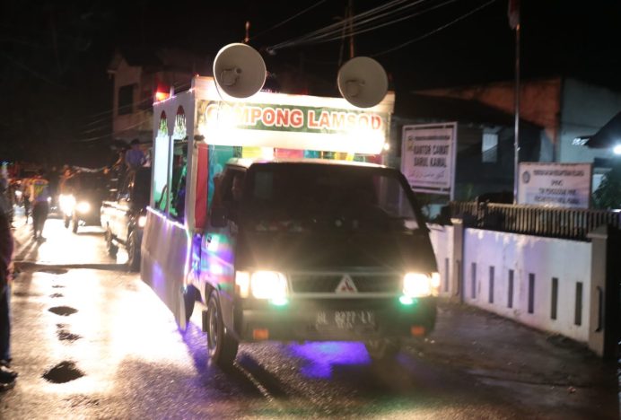 Forkopimcam Darul Kamal Gelar Pawai Takbir Keliling