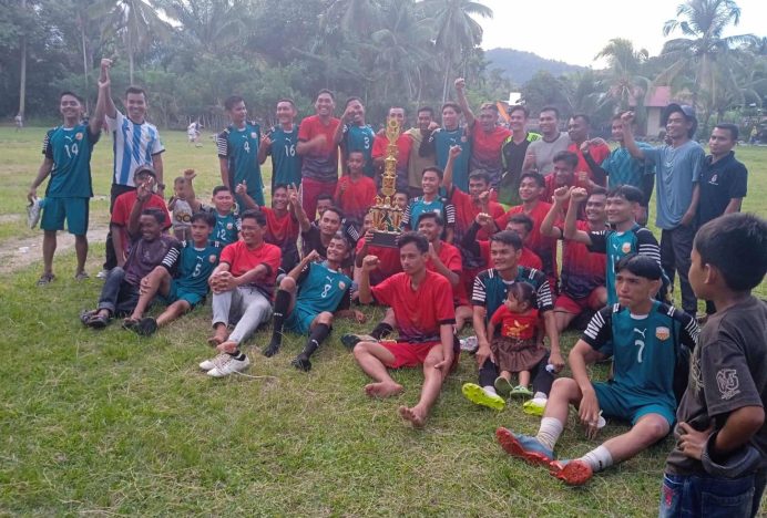 Dusun Mesjid FC Juarai Turnamen Durian Kawan 2024