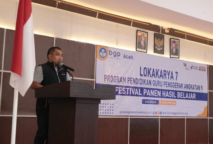 Pj Bupati Iswanto Buka Lokakarya 7 Program Guru Penggerak Angkatan 9 Aceh Besar