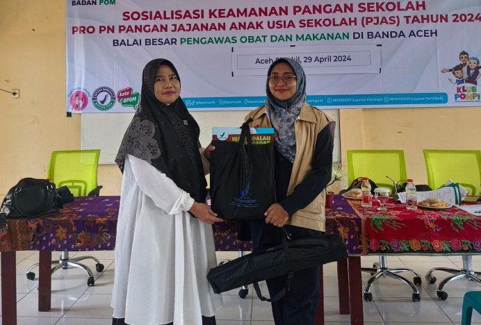 MAN Aceh Singkil Ikuti Sosialisasi Keamanan Pangan dan Jajanan Anak Sekolah Tahun 2024