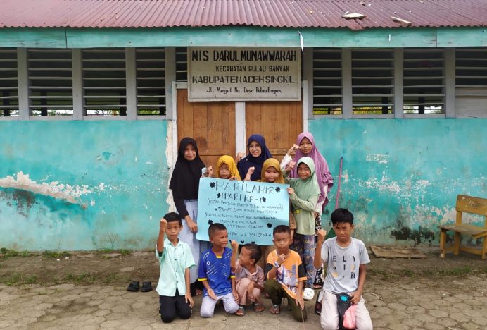 Sambut Dan Meriahkan Harlah IPARI Ke 1 Tahun 2024, PAI Pulau Banyak Gelar “Zero Plastik” Bersih Lingkungan Bersama Santri TPA Miftahul Quran