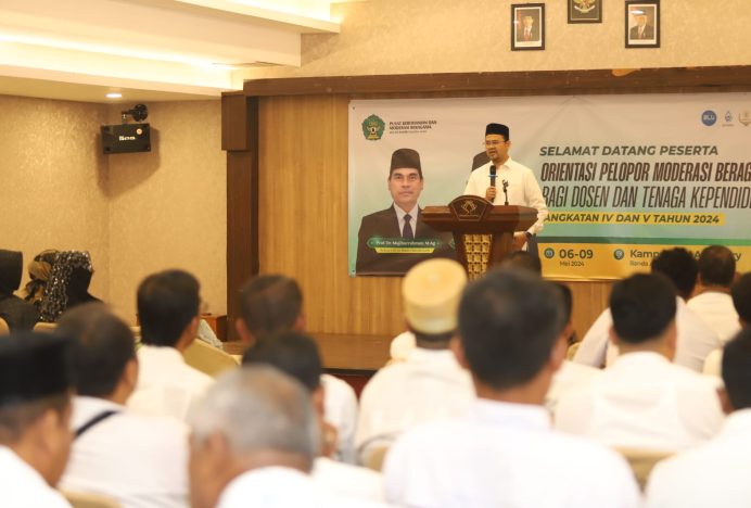 Prof Yasir Buka Orientasi Pelopor Moderasi Beragama UIN Ar-Raniry