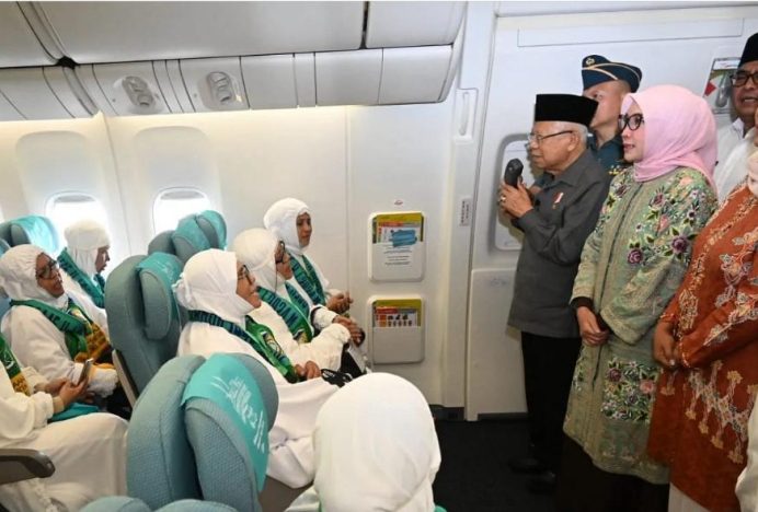 Wapres Lepas Langsung Keberangkatan Jamaah Haji Aceh Besar