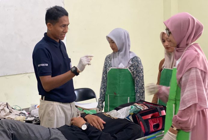 AGD 118 Gelar Pelatihan BTCLS di FIKES Abulyatama