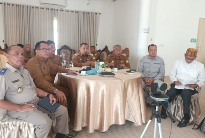 Pj Bupati Ikuti Zoom Meeting Rakor Progres Pendaftaran Tanah Ulayat di Kabupaten Aceh Besar