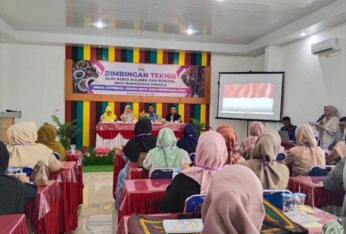 Tingkatkan Ekonomi, Diskop UKM Aceh Bimbing Pelaku Usaha Kuliner dan Perbengkelan dari Aceh Barat dan Nagan Raya