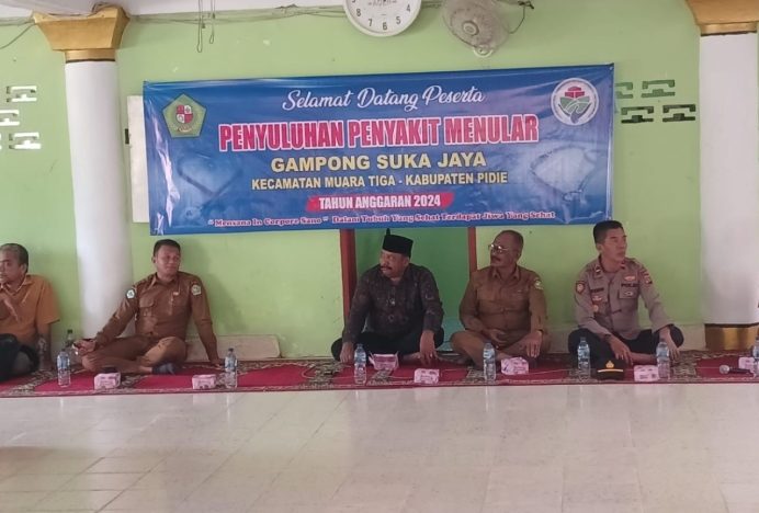 Pemerintah Gampong Suka Jaya Pidie Sosialisasi Penyuluhan Penyakit Menular