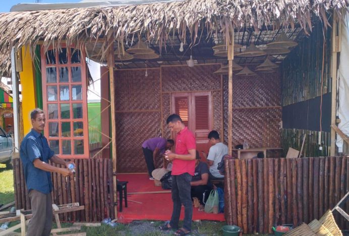 Stand Aceh Besar Rampung Dibangun di Sukamakmue, Jelang Gelar TTG ke-25