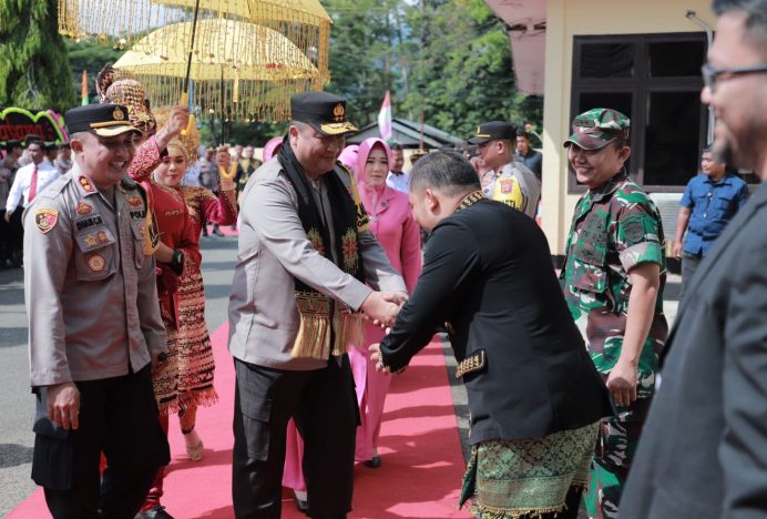 Pj Bupati Muhammad Iswanto Sambut Kunker Kapolda di Mapolres Aceh Besar