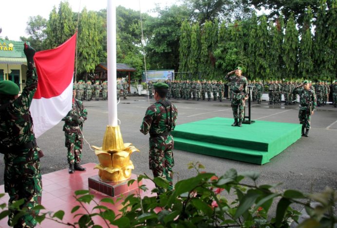 Kodim 0101/KBA Gelar Upacara Peringatan Harkitnas ke-116 Tahun