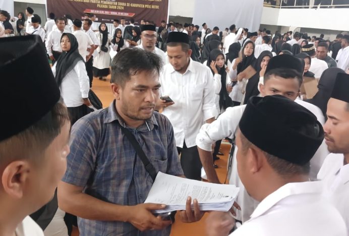 Tuwai Protes, Anggota PPS yang Dilantik di Pidie Dituding Saksi Parpol