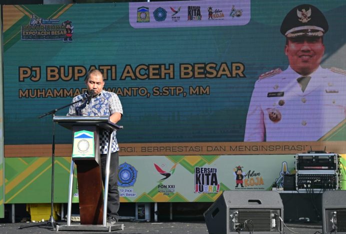 Pj Bupati Aceh Besar Buka Ceremony Bazar UMKM Expo Aceh Besar