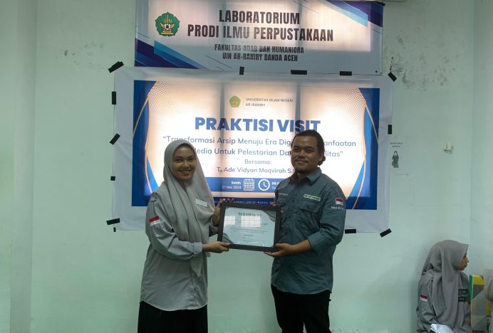 Prodi Ilmu Perpustakaan UIN Ar-Raniry Gelar Kuliah Umum Praktisi Mengajar