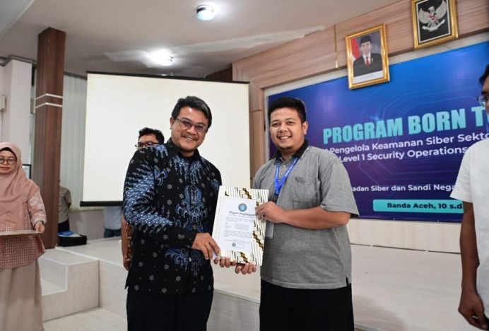 Diskominfotik Kota Banda Aceh Raih Terbaik Kedua dalam Pengelolaan Keamanan Siber
