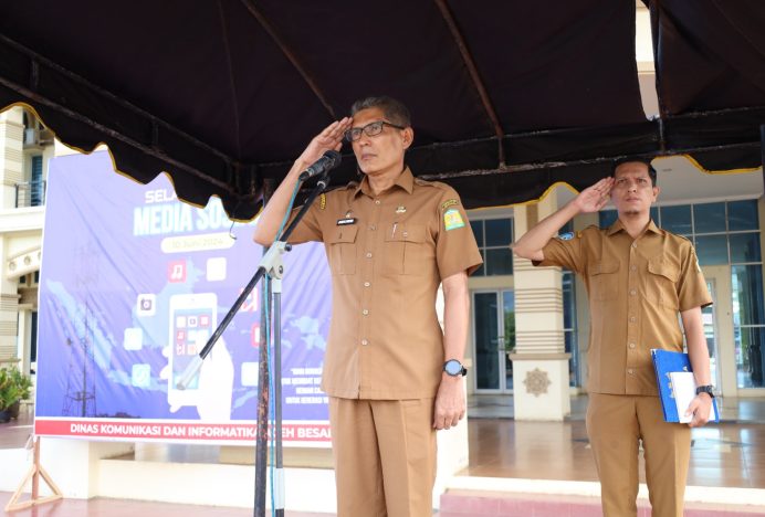 Jamaluddin Bertindak Selaku Pembina Di Apel Hari Media Sosial