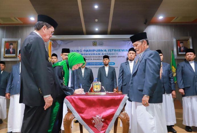 Pengukuhan Anggota MPU, Ini Harapan Pj Wali Kota Banda Aceh
