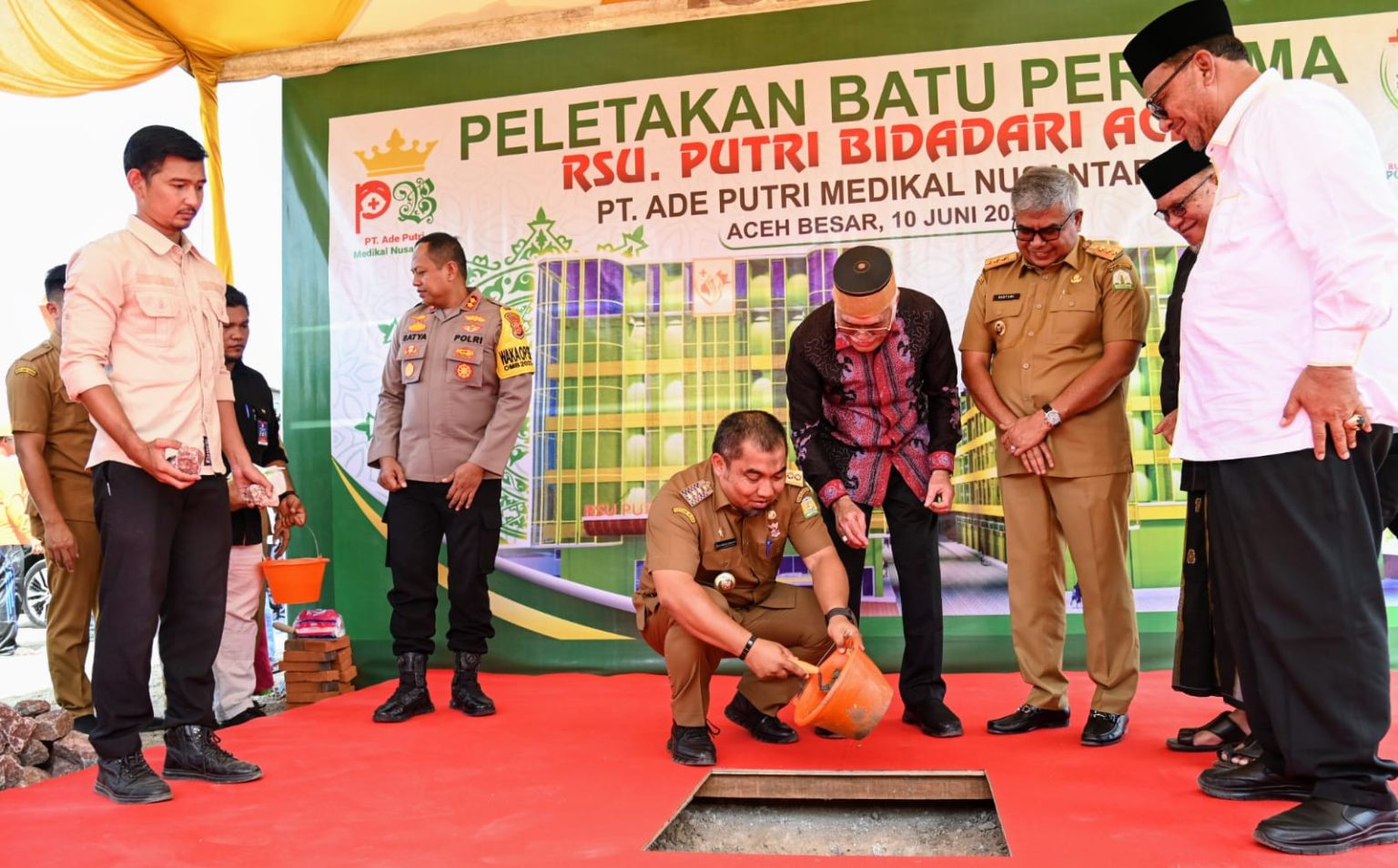 Pj Bupati Iswanto Bersama Pj Gubernur Aceh Lakukan Peletakan Batu ...