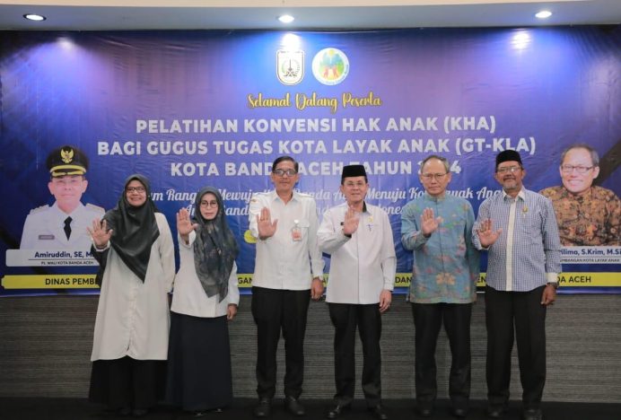 Pj Wali Kota Banda Aceh Dukung Penuh Pelatihan Konveksi bagi Gugus Tugas KLA